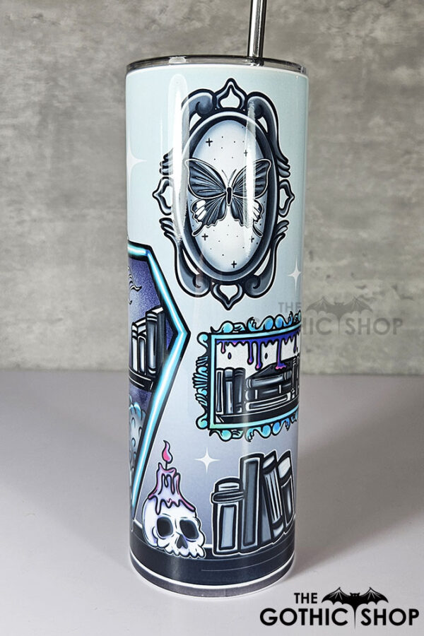 bookish nook spider bookshelves bookish gothic 20oz straight tumbler