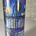 dark romance oddities library bookcase bookish ombre gothic 20oz straight tumbler
