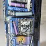 dark romance oddities library bookcase bookish ombre gothic 20oz straight tumbler