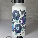 never trust the living sandworm & planchette 600ml screw lid metal sports water bottle