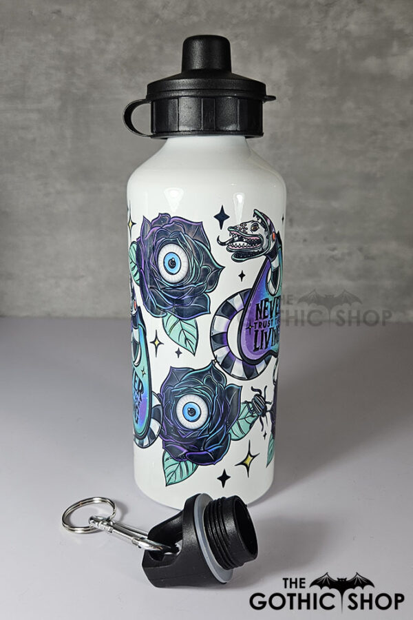 never trust the living sandworm & planchette 600ml screw lid metal sports water bottle