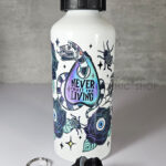 never trust the living sandworm & planchette 600ml screw lid metal sports water bottle