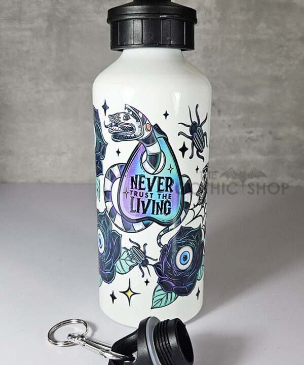 never trust the living sandworm & planchette 600ml screw lid metal sports water bottle