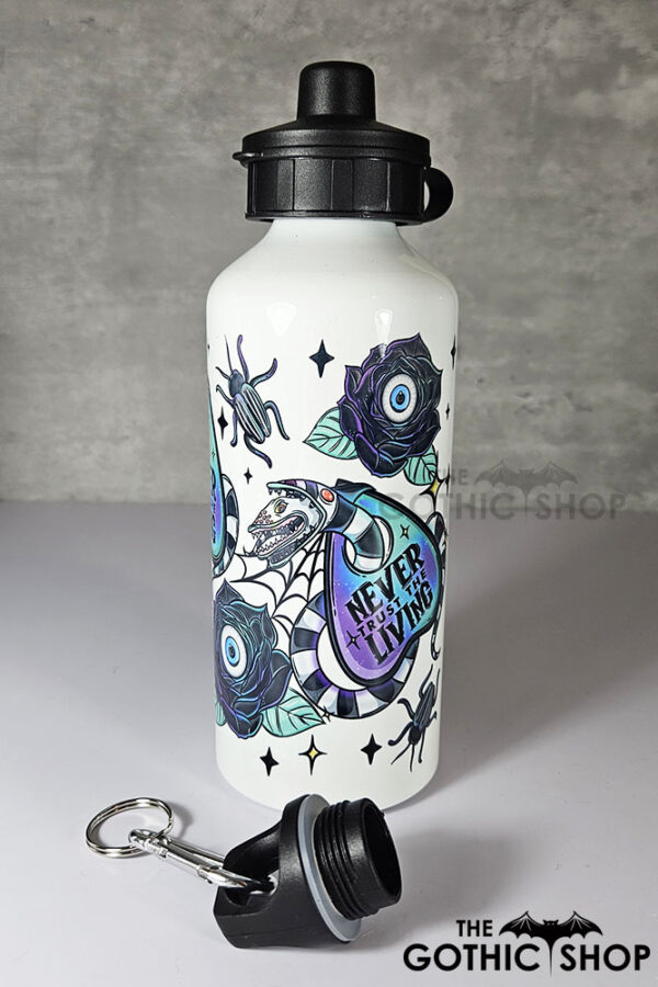 never trust the living sandworm & planchette 600ml screw lid metal sports water bottle