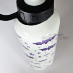 purple bats and stars 600ml screw lid metal sports water bottle