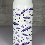 purple bats & stars gothic can style 425ml tumbler