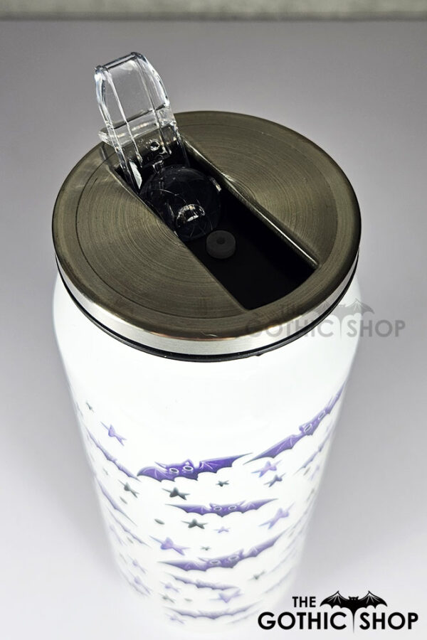 purple bats & stars gothic can style 425ml tumbler