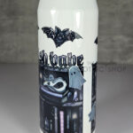 bookish babe witchy curios ghosts & bats bookshelves gothic can style 425ml tumbler