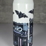 bookish babe witchy curios ghosts & bats bookshelves gothic can style 425ml tumbler