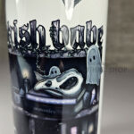 bookish babe witchy curios ghosts & bats bookshelves gothic can style 425ml tumbler