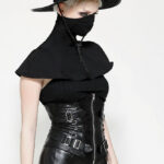 cw088 buckle faux leather corset by dark in love