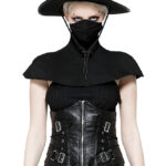 cw088 buckle faux leather corset by dark in love