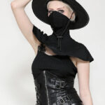 cw088 buckle faux leather corset by dark in love