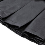kw375 punk sassy girl black faux leather pleated mini skirt by dark in love