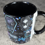 bookish nook spider bookshelves gothic mug gift