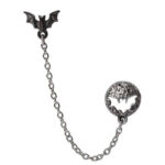luna roost cuff stud earring by alchemy gothic