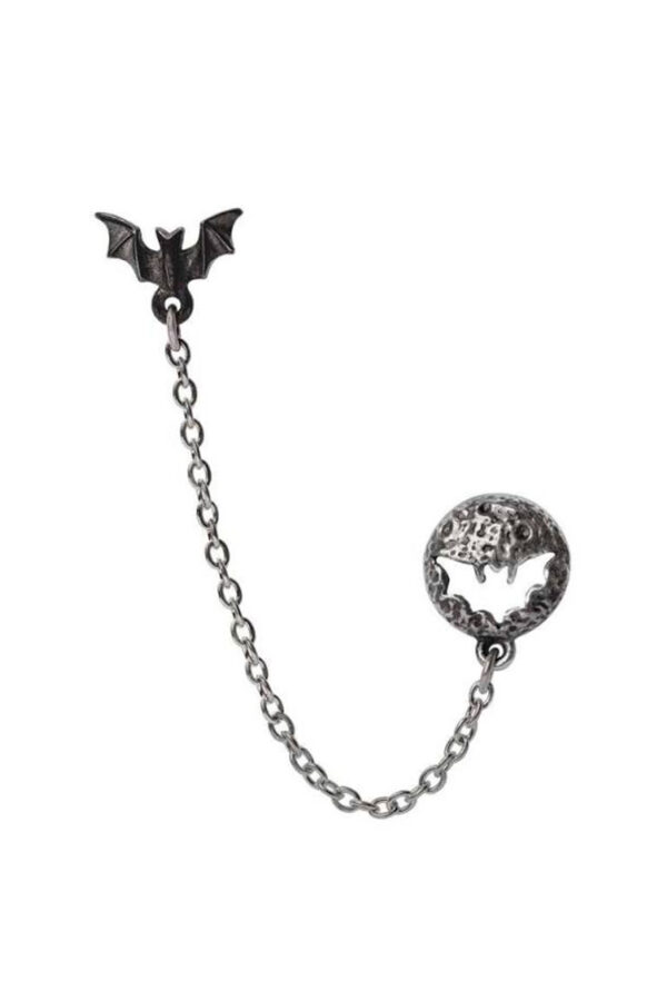 luna roost cuff stud earring by alchemy gothic