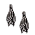 before dusk bat stud earrings by alchemy gothic