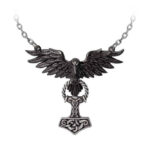 hrafnhamerr pendant necklace by alchemy gothic