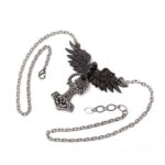 hrafnhamerr pendant necklace by alchemy gothic