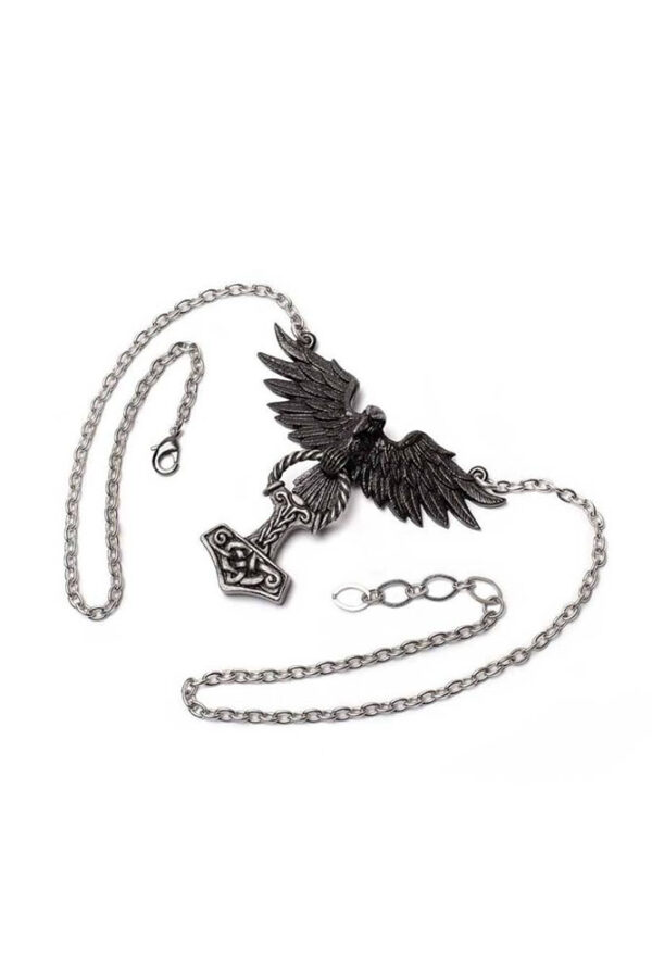 hrafnhamerr pendant necklace by alchemy gothic