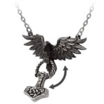 hrafnhamerr pendant necklace by alchemy gothic