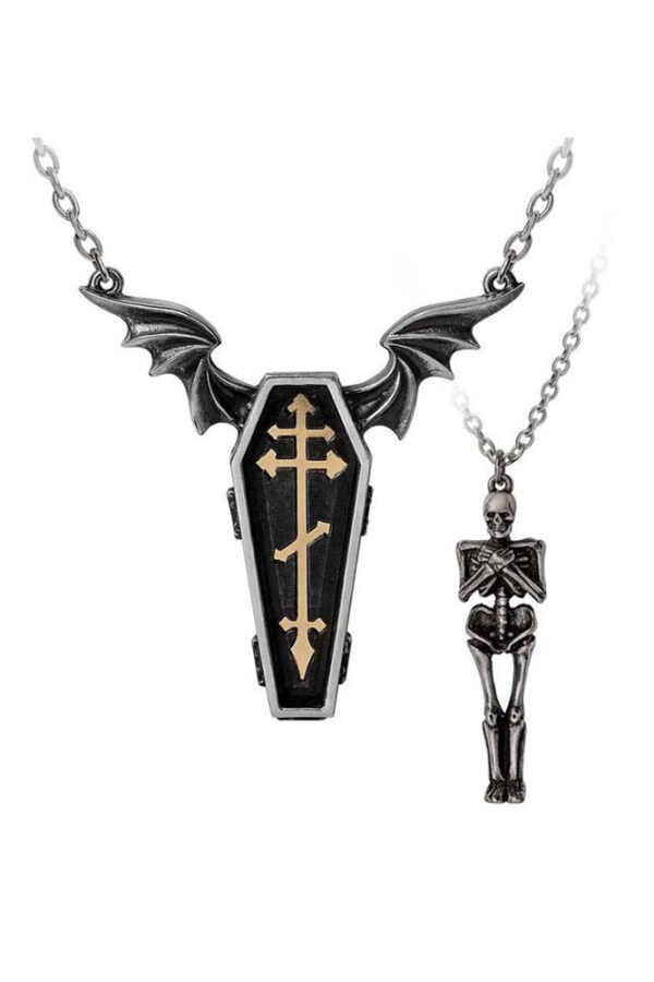 undying homage pendant necklace by alchemy gothic