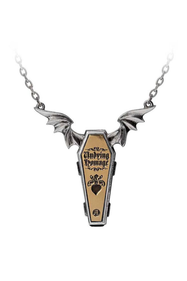 undying homage pendant necklace by alchemy gothic