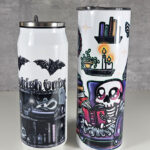 dead reader skeleton bookish gothic 20oz straight tumbler