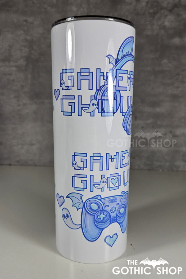 gamer ghoul blue gothic 20oz straight tumbler