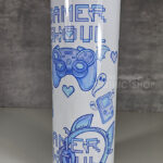 gamer ghoul blue gothic 20oz straight tumbler