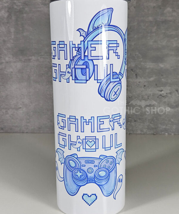 gamer ghoul blue gothic 20oz straight tumbler