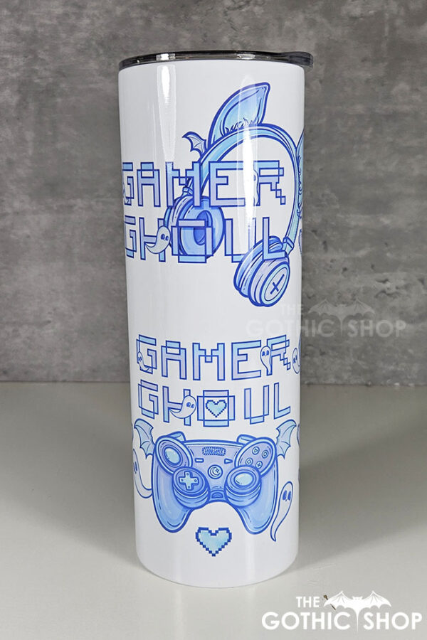 gamer ghoul blue gothic 20oz straight tumbler