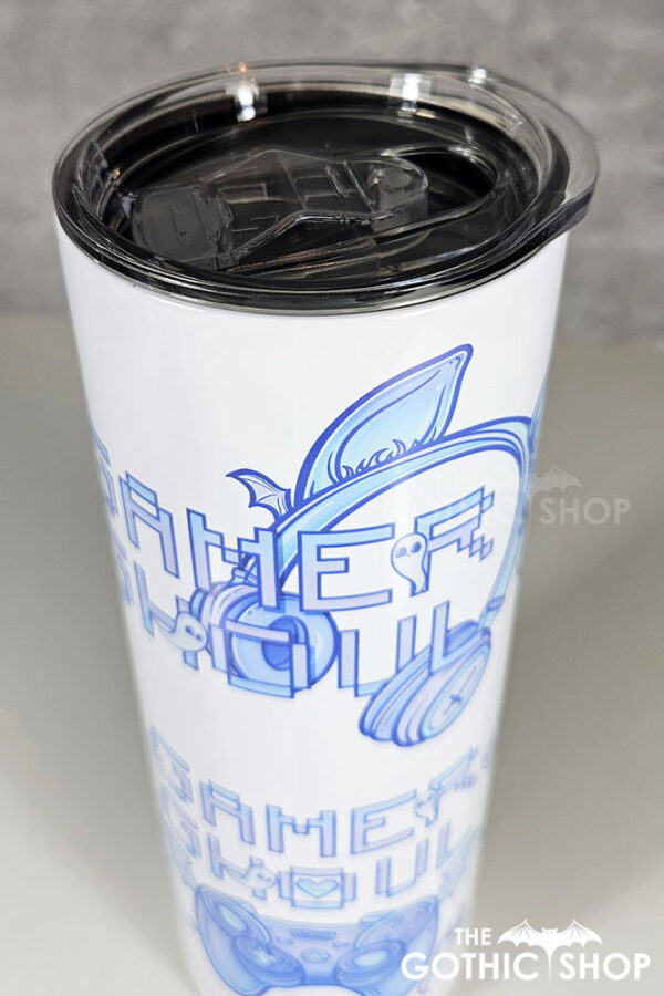 gamer ghoul blue gothic 20oz straight tumbler