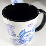 gamer ghoul pastel pink and blue gothic mug gift