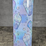haunted boba ghost bubble tea pastel gothic 20oz straight tumbler