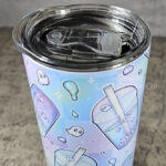 haunted boba ghost bubble tea pastel gothic 20oz straight tumbler