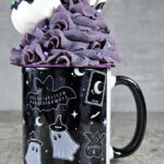 kawaii witchy ghosties ouija bats grey stripe gothic mug