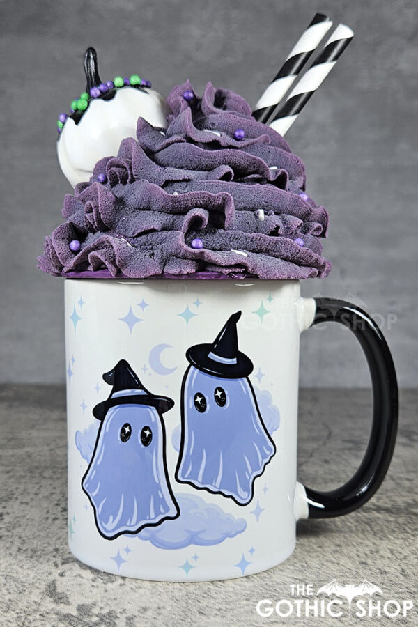 kawaii witchy ghosties & stars gothic mug