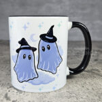 kawaii witchy ghosties & stars gothic mug