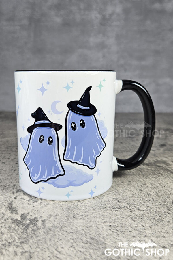 kawaii witchy ghosties & stars gothic mug