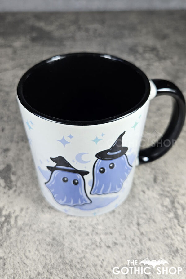kawaii witchy ghosties & stars gothic mug