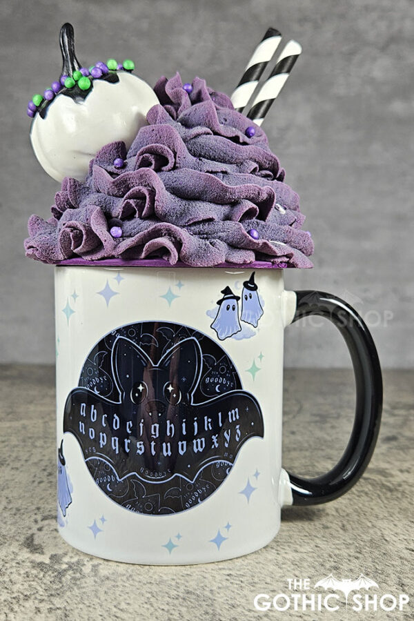 ouija bats & little kawaii witchy ghosties gothic mug
