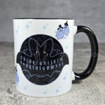 ouija bats & little kawaii witchy ghosties gothic mug