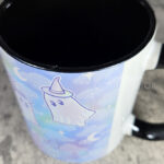 kawaii witchy ghosties ouija bats pastel pink blue gothic mug