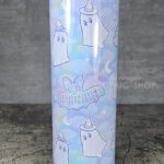 kawaii witchy ghosties ouija bats pastel pink blue gothic 20oz straight tumbler