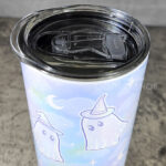 kawaii witchy ghosties ouija bats pastel pink blue gothic 20oz straight tumbler
