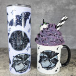 friggin bats & books gothic mug