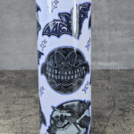 friggin bats & books & ouija bats light purple gothic 20oz straight tumbler