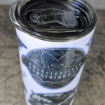friggin bats & books & ouija bats light purple gothic 20oz straight tumbler
